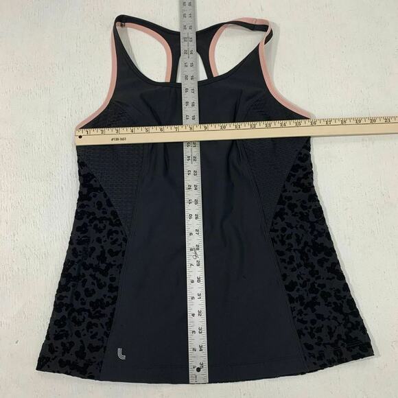 Lole Kayla Edition Tank Top Women's Size L Stretch Workout Racerback Black Shirt - Picture 6 of 12